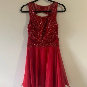 Red Formal Short Dress ONLY WORN ONCE